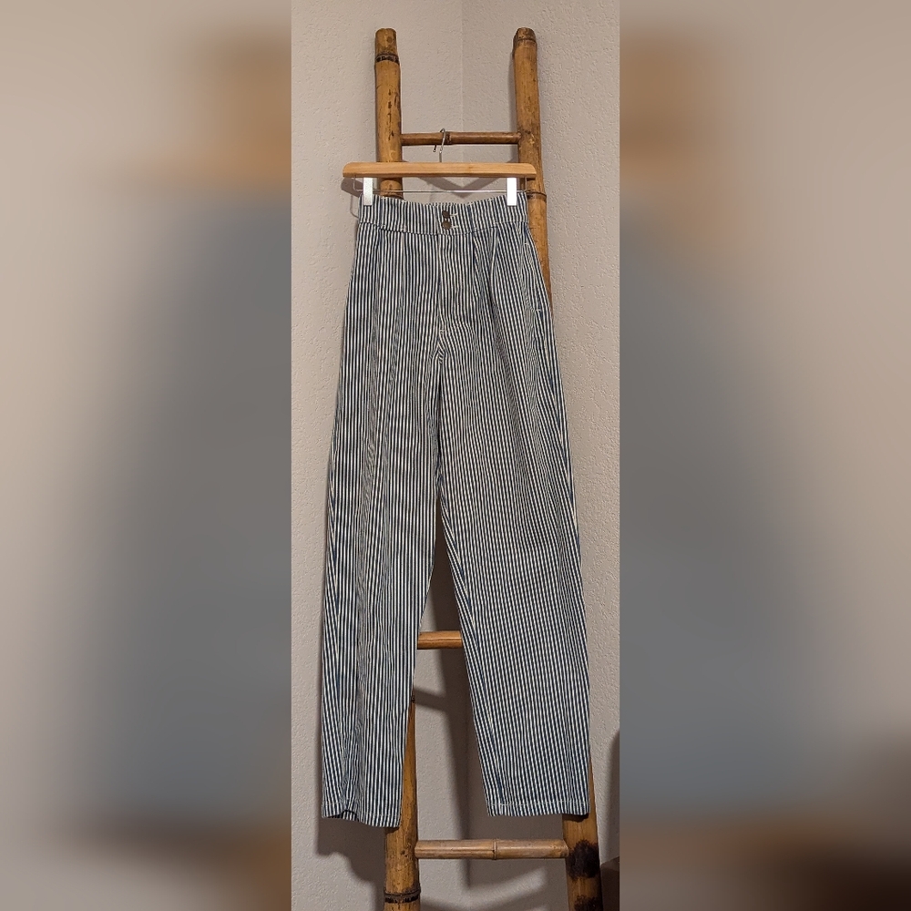 Lucy & Yak 26x32 Railroad Stripe Addison Tapered Jeans